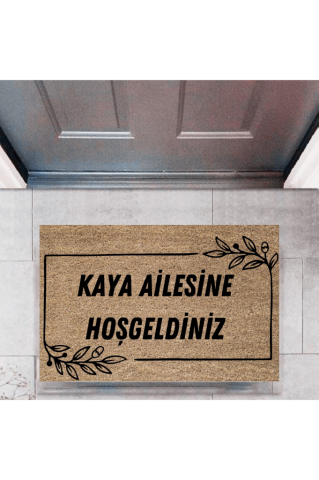 Kapı Önü Paspası Dekoratif Dijital Baskı Kişiye Özel P-2318