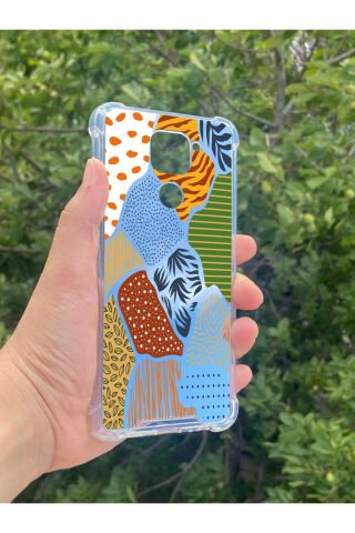 Xiaomi Redmi Note 9 Uyumlu Aynalı Renkli Leopar Desenli Darbe Kamera Korumalı Silikon Telefon Kılıfı