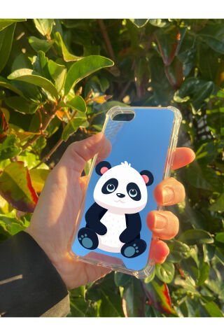 İphone 8 Uyumlu Aynalı Poncik Desenli Darbe Kamera Korumalı Silikon Telefon Kılıfı