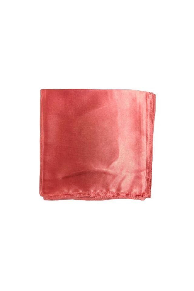 Düz Parlak Tesettür Saten Eşarp 90x90 cm Pembe