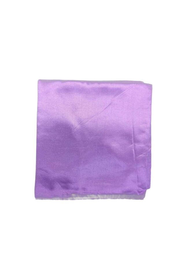 Düz Parlak Tesettür Saten Eşarp 90x90 cm Lila