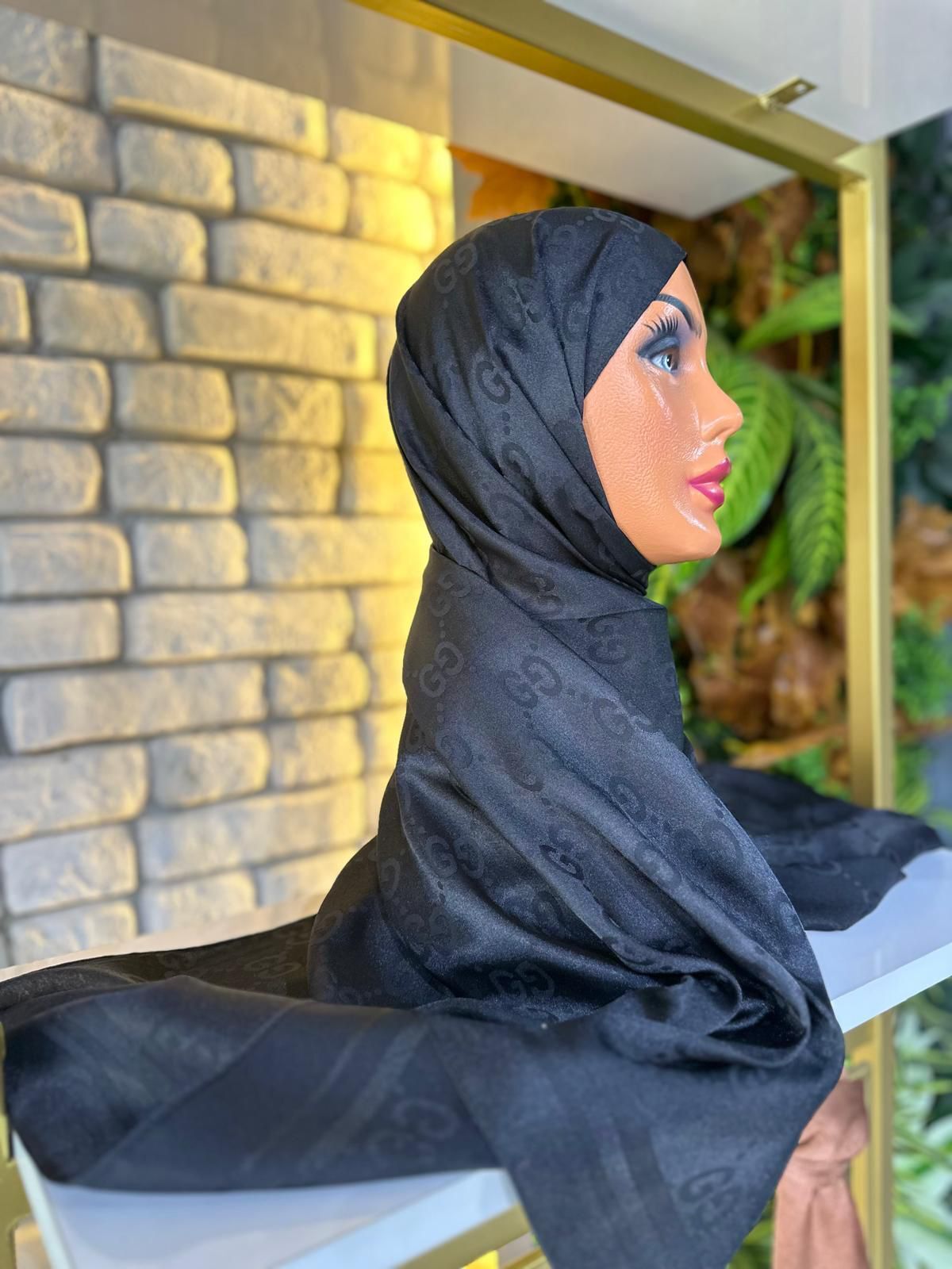 Kadın Şal Jakar Kumaş  75 X 185 cm G Model Antrasit
