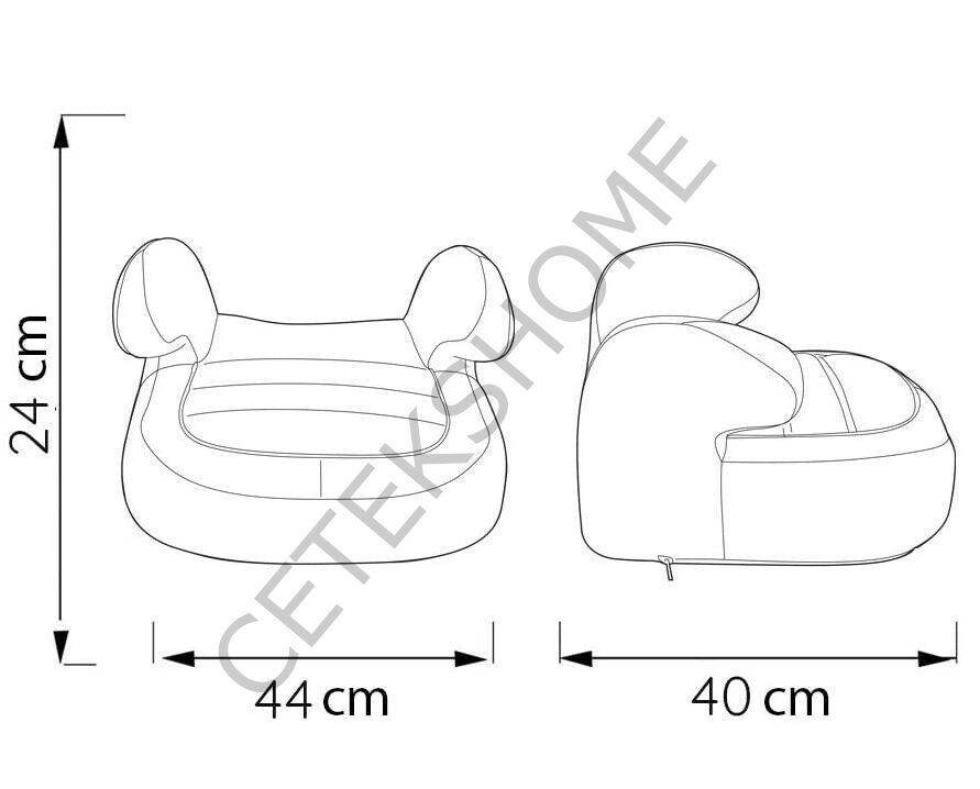 ComfyMax Prestige Luxe 15-36kg Yükseltici / Oto koltuğu - Saphir