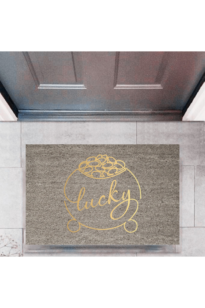 Kapı Önü Paspası Dekoratif Dijital Baskı Lucky P-2362